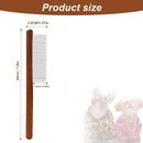 Wooden Handle Grooming Comb for Small & Medium Pets (Medium)