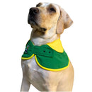 Stylish Cape Collar with Rap Bear Print For Dog ( Green/Yellow )