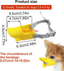 Silicone Duck-Bill Muzzle for Small Dogs (S: 9cm/Yellow)