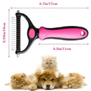 Pet Dematting Rake Comb for Dogs and Cats