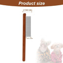 Wooden Handle Grooming Comb for Small & Medium Pets (Small)