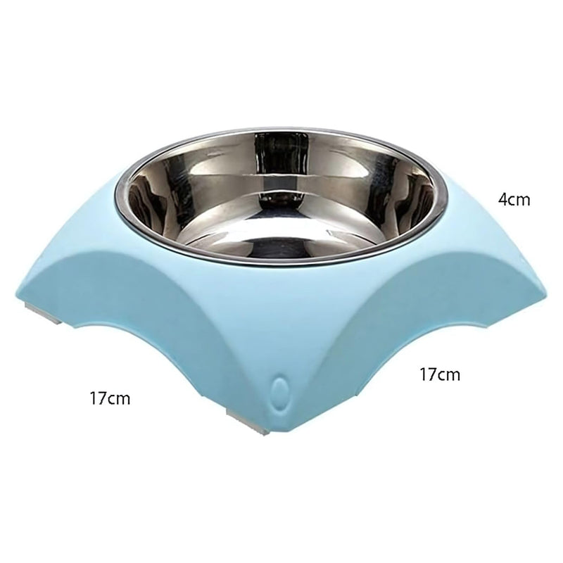 Stainless Steel Anti-Skid Pet Feeding Bowl for Dogs & Cats (Multi Color)