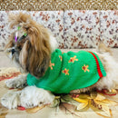 Dog Sweater - Gingerbread Man Design