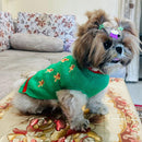 Dog Sweater - Gingerbread Man Design