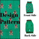 Dog Sweater - Gingerbread Man Design