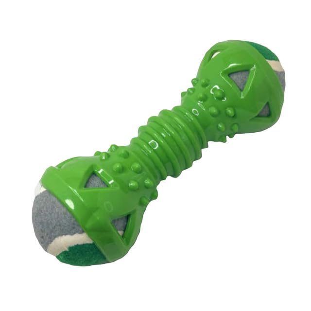 Double Ball Dumbbell Chew Toy For Dogs