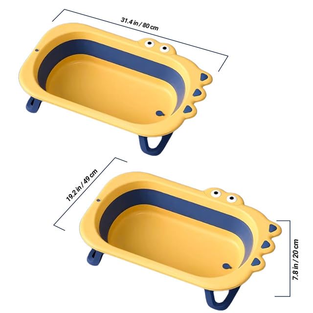 Foldable Pet Bath Tub with Drainage Hole