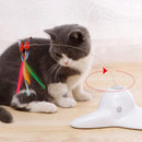 Automatic Rotating Teaser Toy with Fluorescent Butterfly For Cats & Kittens
