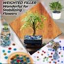 Marble Beads, Mixed Color Glass Gems for Aquarium and Home Decor