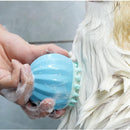 Soft Silicone Bath Brush with Shampoo Dispenser For Dog & Cat