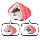 Cozy Cave Pet Bed for Cats & Small Dogs (Pink)