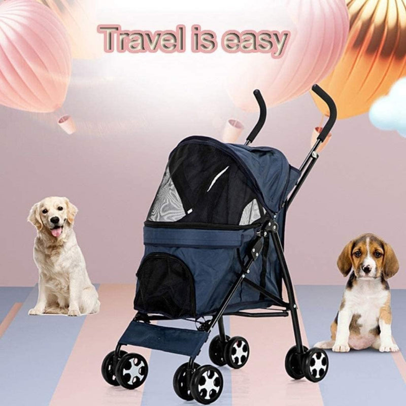 Disabled Dog Pushchair: Double Pet Stroller