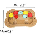 Wooden Dog Puzzle Toy Slow Feeder, Intelligence Trainer