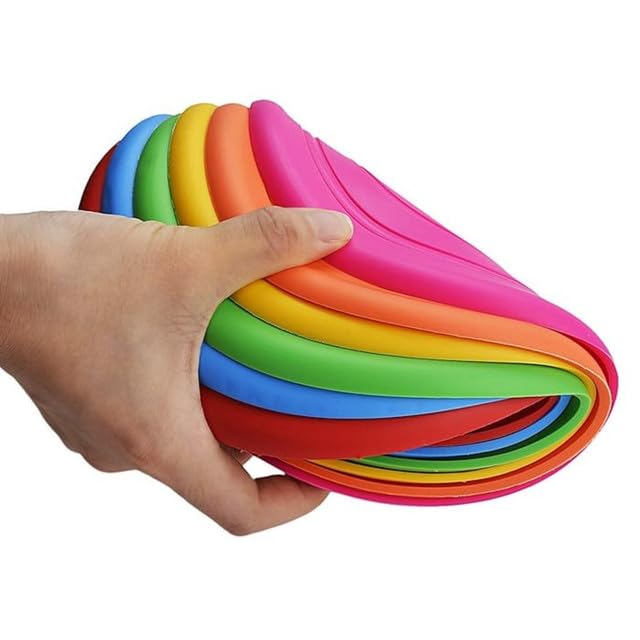 Frisbee Fetch Toy For Dogs (Colors May Vary Pack of 3)