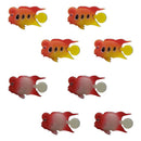 Plastic Fish Decoration Ornament For Aquarium (8pcs Mix Color)