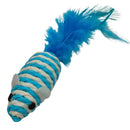 Sisal Mint Cat Mouse Toy with Rattling Sound and Feather Tail
