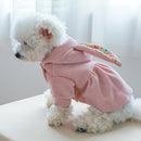 Premium Winter Hoodie Dress For Dog & Cat ( Light Pink )