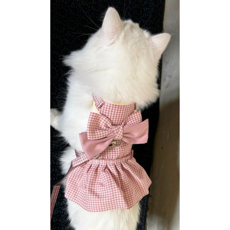Cat Harness Dress with Bow