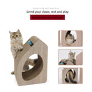 Scratching Board with Tunnel For Cat