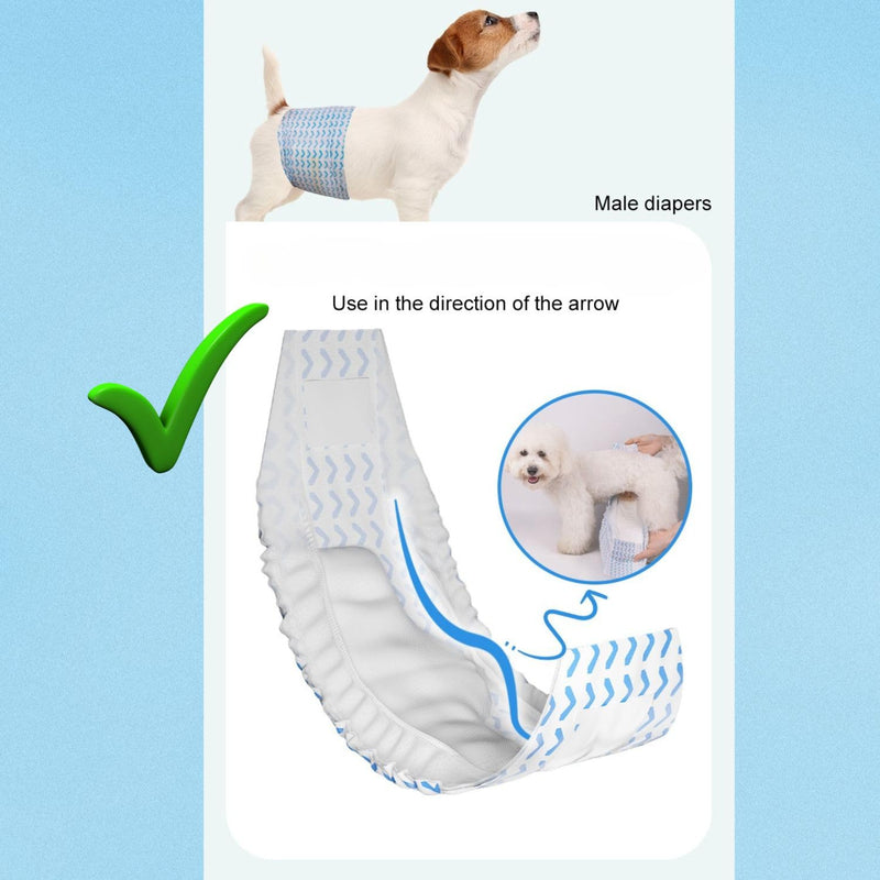 Disposable Diapers for Male Dogs M (18-25Cm)