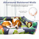 Colorful Cartoon Animal Print Bed for Dogs & Cats (L)