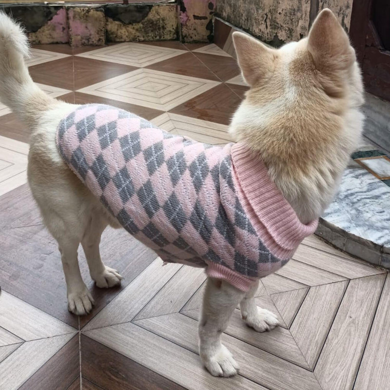 Winter Sweater For Dogs and Cats ( Light Pink )