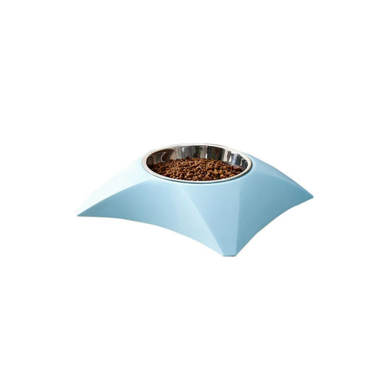 Diamond Design Anti-Slip Stainless Steel Pet Food Bowl for Dogs & Cats (Multi Color)