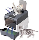 Covered Cat Litter Box for Indoor Cats