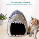 Shark Shape Bed House for Cats, Small Dogs & Small Animals