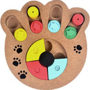 Interactive Paw Shape Dog Treat Dispenser Puzzle Toy