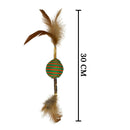 Feather Ball Cat Toy With Chew Sticks for Healthy Play