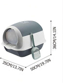 Enclosed Cat Litter Box Indoor Cats