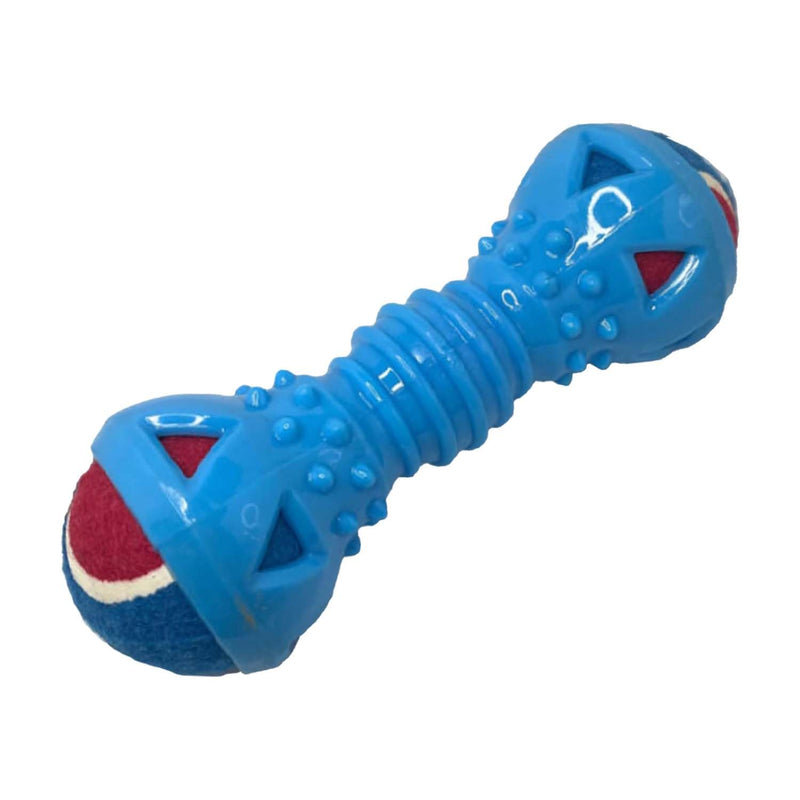 Double Ball Dumbbell Chew Toy For Dogs