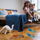 Sisal Mint Cat Mouse Toy with Rattling Sound and Feather Tail