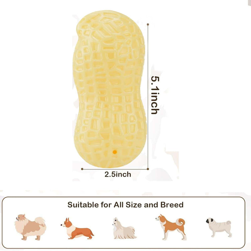 Peanut Shape Chew Toy For Medium & Small Dogs