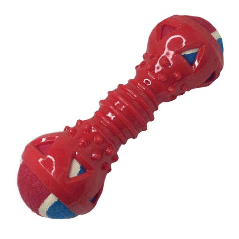 Double Ball Dumbbell Chew Toy For Dogs