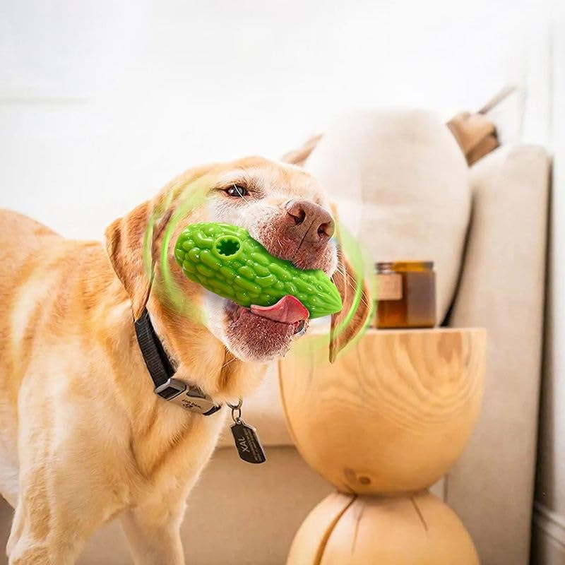 Bitter Melon Shape TPR Chew Toy For Dogs