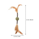 Silvervine Cat Chew Sticks with Catnip Ball And Feathers
