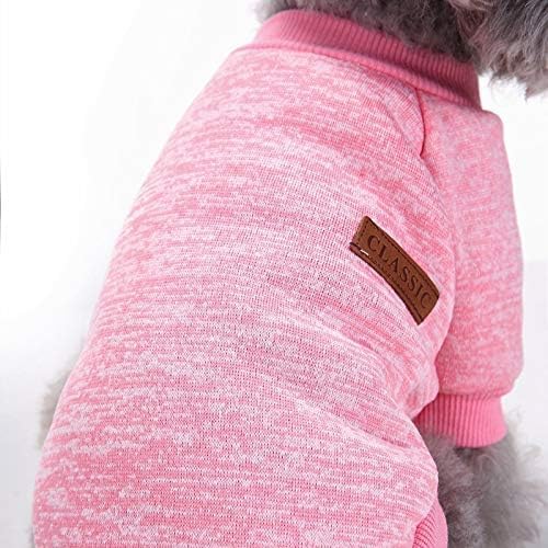 Classic Knitwear Sweater For Small Dogs Cats (Light Pink)