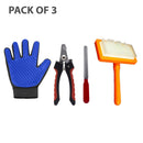 Pet Grooming Kit: Brush and Combs, Pet Nail Clipper, Grooming Glove