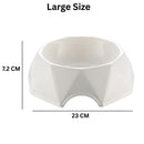 Durable Plastic Pet Food & Water Bow for Small, Medium & Large Pets (Large)
