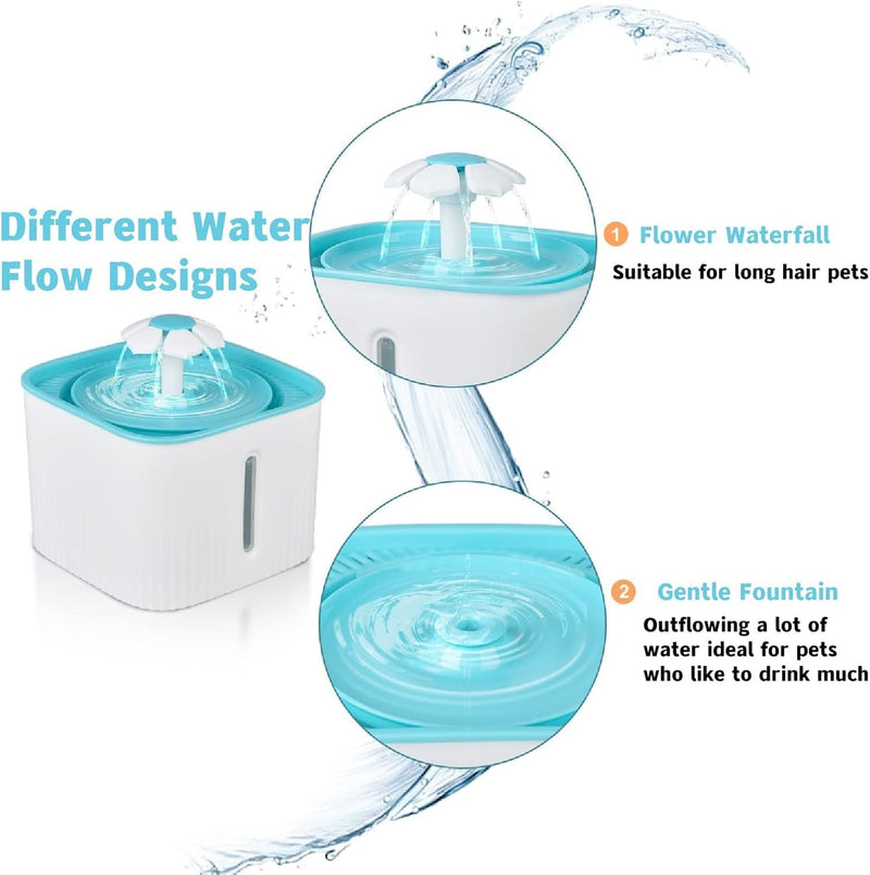 2.5L Cat Water Fountain For Small Pets