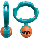 Interactive Treat Dispensing Squeaky Dog Toy for Tough Chewers
