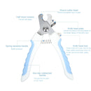 Pet Nail Clippers for Dogs & Cats (Multi Color)