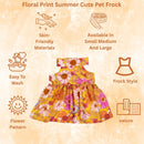 Floral Print Summer Frock for Dogs and Cats