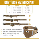 Military Heavy Duty Collar Metal Buckle with Control Handle for Large Dogs (Coyote Brown, L)