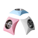 Diamond Design Anti-Slip Stainless Steel Pet Food Bowl for Dogs & Cats (Multi Color)