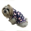 Winter Hoodie Jacket for Small Breed Dog (Pink With White And Teal Spots)