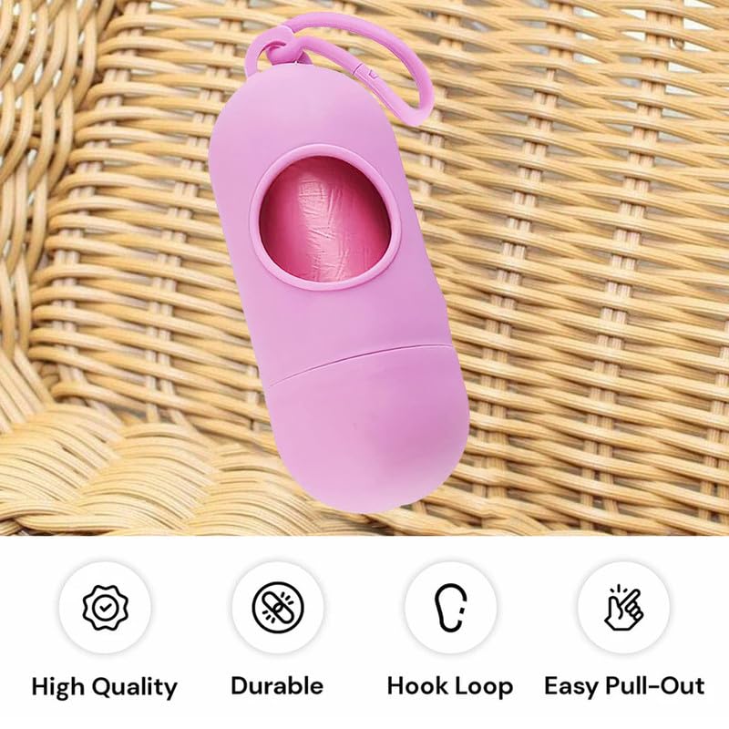 Dog Poop Garbage Bags roll with Dispenser Cum Holder