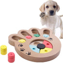 Interactive Paw Shape Dog Treat Dispenser Puzzle Toy